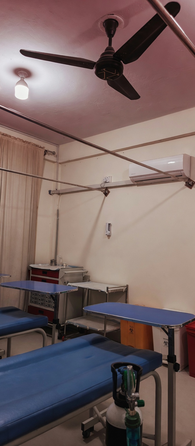 Procedure and dressing room at SKMC